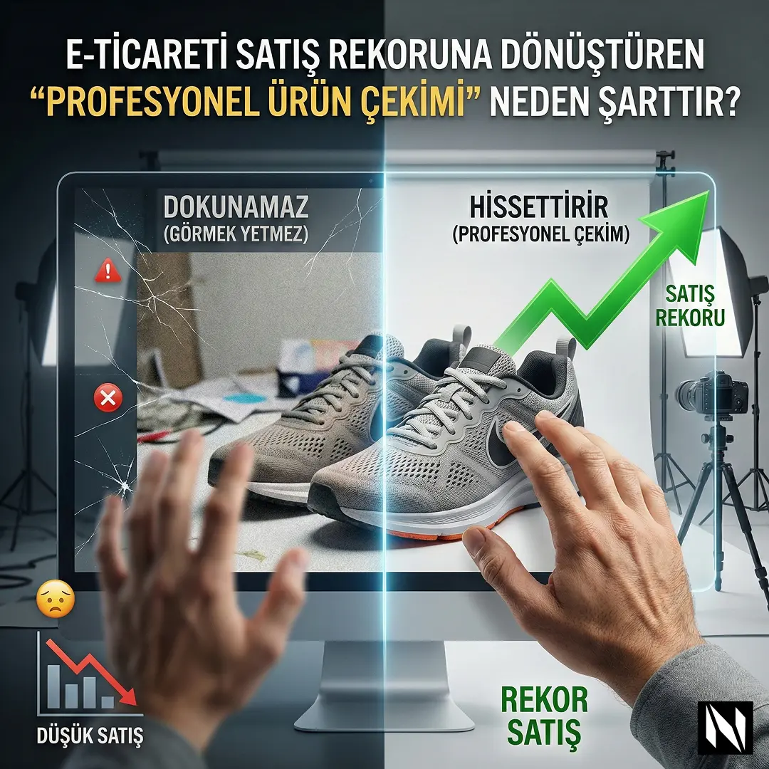 Müşteri Ürüne Dokunamaz, Sadece Görür: E-Ticareti Satış Rekoruna Dönüştüren "Profesyonel Ürün Çekimi" Neden Şarttır?