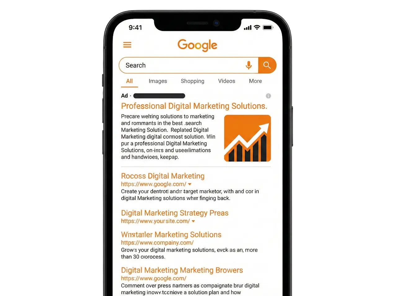 Google Ads Mobile Interface