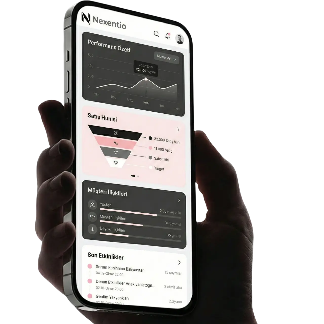 Nexentio CRM Tasarımı
